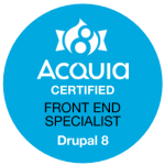Certifié Drupal 8 Front-end spécialiste par Acquia